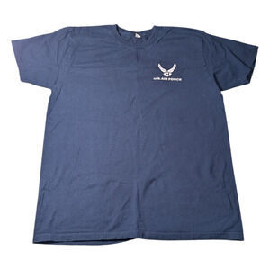 US Air Force Navy Blue T Shirt Size Large